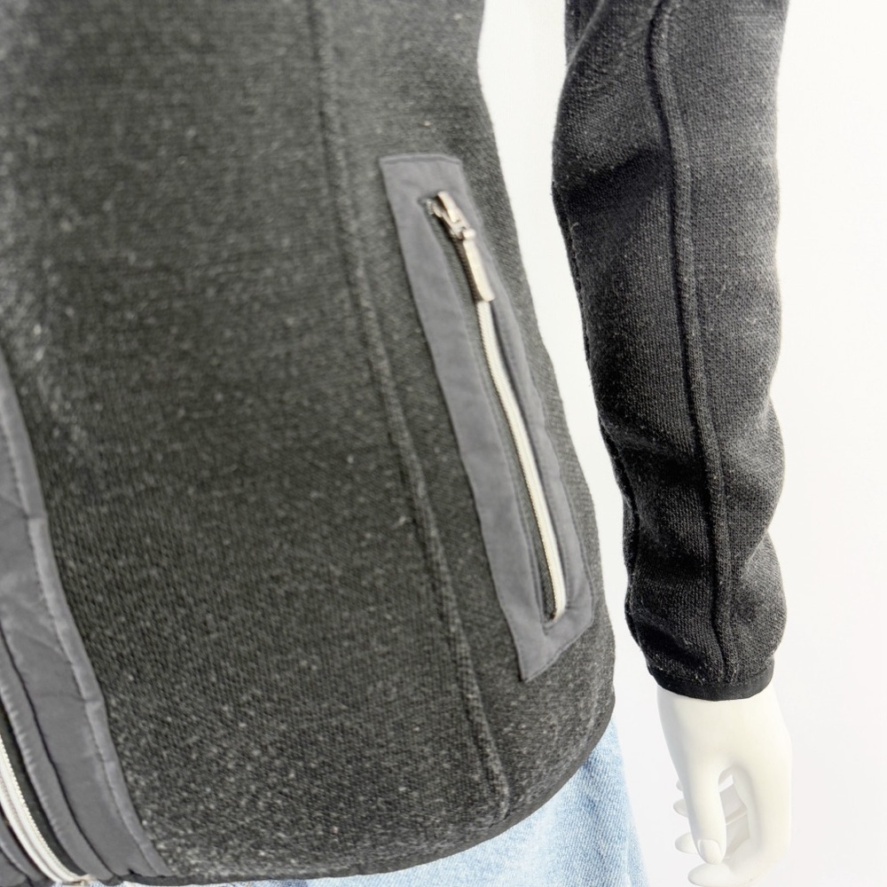 Kuhl Black Knit Zip Up Jacket Size S with Pockets Casual Athleisure Outdoors - Picture 7 of 11
